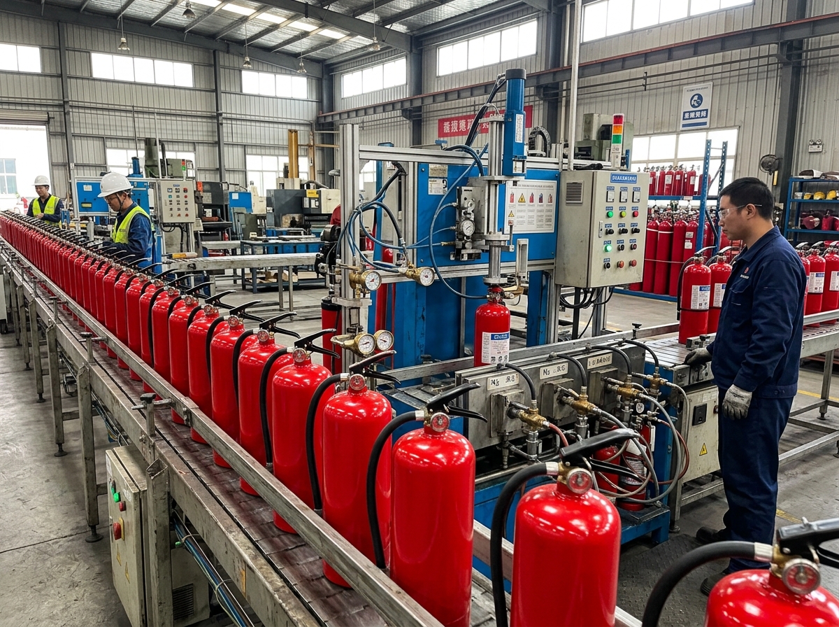 Extinguisher Nitrogen Pressurization Line